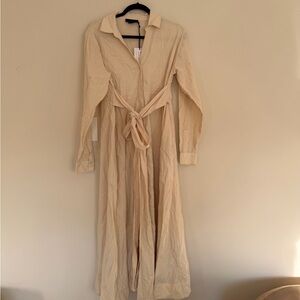 HATCH Long sleeve “Silvina” Cream Dress